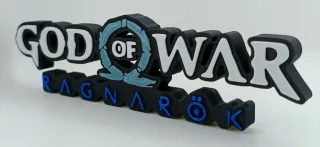 Logo 3D GOW RAGNAROK | Decoración Colección