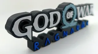 Logo 3D GOW RAGNAROK | Decoración Colección