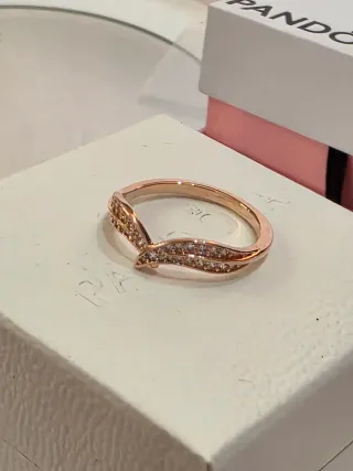 Anillo Oro Rosa 14k Chapado Circonitas