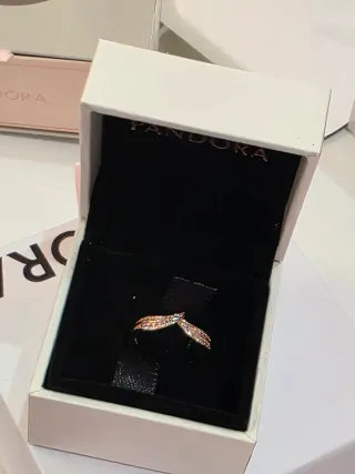 Anillo Oro Rosa 14k Chapado Circonitas