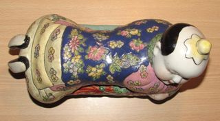 Almohada caja china Tongzi estilo Rose sellos