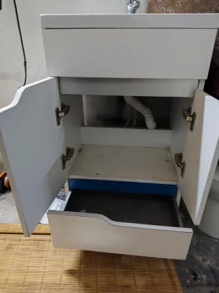 Mueble de baño lavatorio blanco