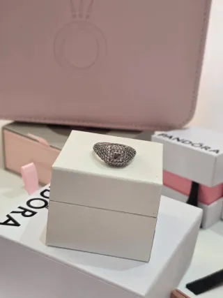 Anillo  Cóctel  pavé Plata S925 ALE