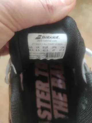 Zapatillas  babolat jet Padel Mujer Talla 42,5