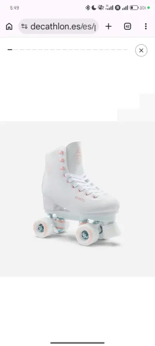 Patines Oxelo 4 Ruedas Blancos