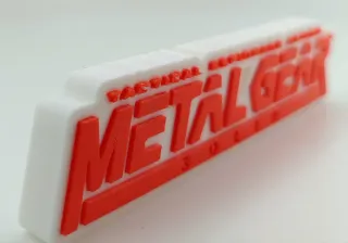 Logo 3D METAL GEAR SOLID | Decoración Colección