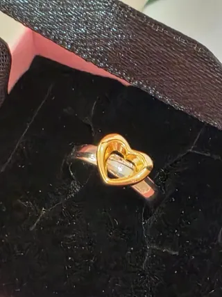 Anillo Pandora Corazón Brillante