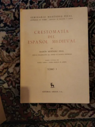 Crestomatia del español medieval tomo I y II