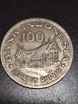Moneda Indonesia 100 Rupiah