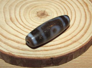 Cuenta Dzi Bead 3 ojo Tíbet Nepal tibetana budista