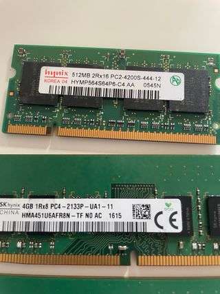 6 Placas Memoria RAM SK Hynix 4GB DDR3/DDR4