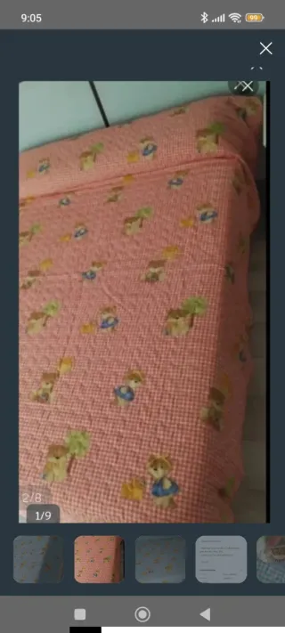 2 Cubiertas Rosa/ azul Reig Martí Cama 80/90/105
