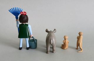 Playmobil Cuidadora Zoo con Animales