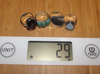 Lote anillos sortijas 4 plata ópalo y 5 bisutería