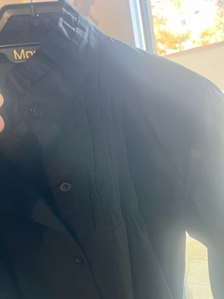 Camicia nera da donna maniche lunghe