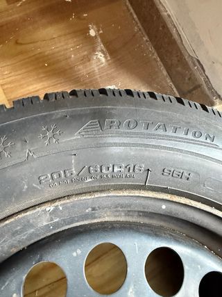 Llantas Volkswagen 16” + neumáticos + tapacubo