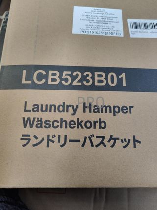 Cesto de ropa sucia de 2 compartimentos