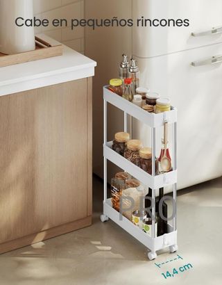 Carro de almacenamiento de 3 niveles