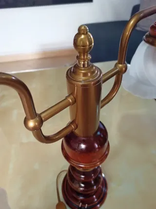 Lámpara de mesa de "Doble Tulipa"