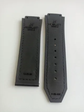 Correa de piel azul para reloj