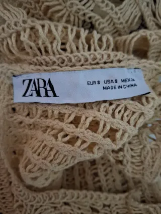 Top Crochet Zara Talla S Edición Limitada
