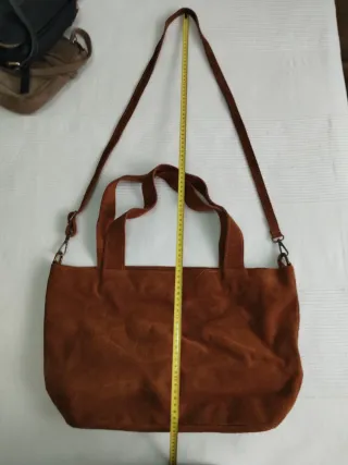 Bolso italiano piel auténtica camel