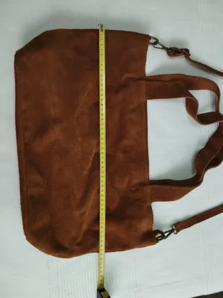 Bolso italiano piel auténtica camel