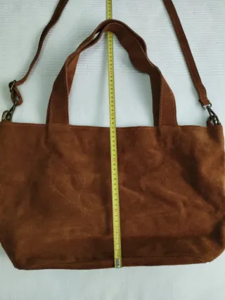 Bolso italiano piel auténtica camel