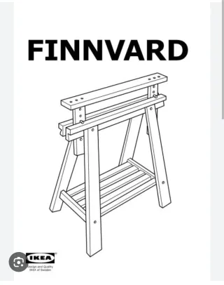 Cavalletti FINNVARD Ikea in legno