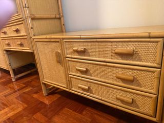 Mueble salón bambú vintage