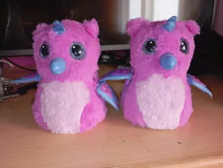 Par Juguetes Interactivos Peluche Rosa