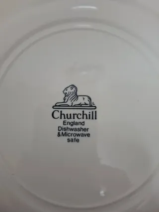 Platos hondos Churchill porcelana inglesa