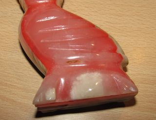 Par búhos artesanía piedra tallada ágata mármol