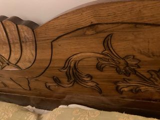 Letto baldacchino matrimoni in legno artigianale