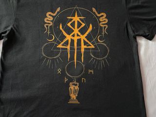 Camiseta Lorna Shore Doble Estampado 70cm Largo