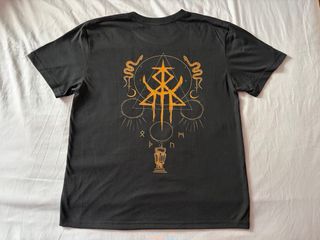 Camiseta Lorna Shore Doble Estampado 70cm Largo