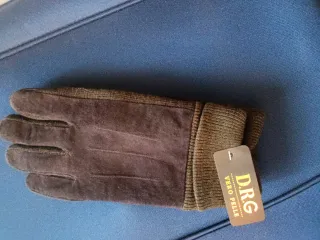 Guanti uomo D.R.G in pelle marrone