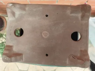 Maceta cerámica 26 cm verde esmeralda