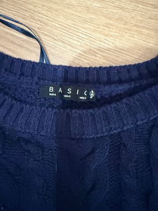 Jersey Stradivarius Azul Marino Talla S