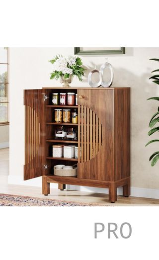 tipo bufé con puertas redondas con persianas Tribesigns