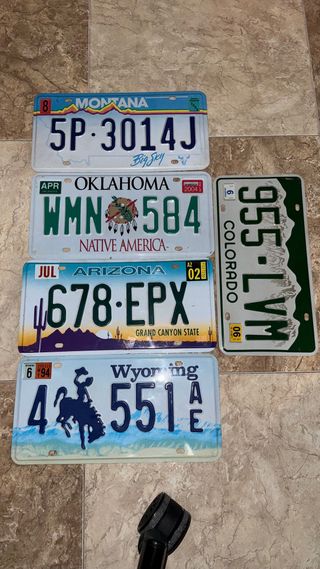 Lote 5 Chapas Decorativas USA