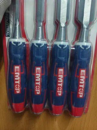 Set 4 formones EMTOP CR-V 140mm
