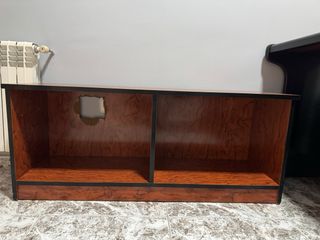 Muebles de oficina madera y cuero