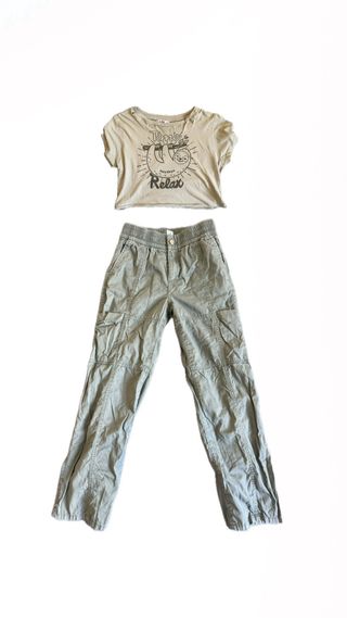 Conjunto 3 pantalones vaqueros niña talla S