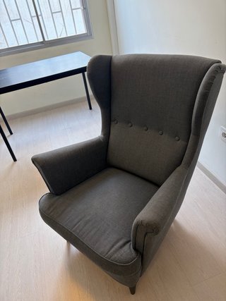 2 Butacas sillón gris tela