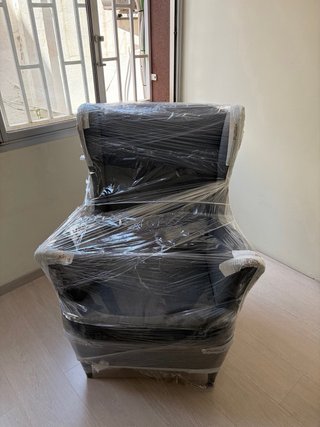 2 Butacas sillón gris tela