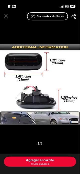 Luces intermitentes LED Audi Ahumadas