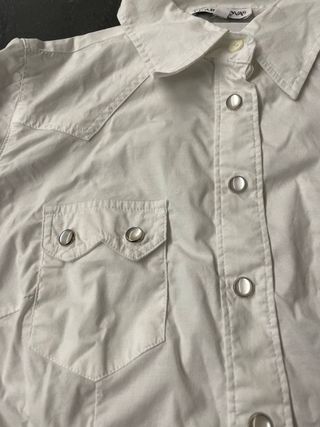 Camicia bianca con bottoni madreperla - Terranova