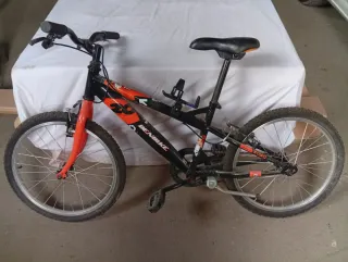 Bicicleta BMX DENBIKE 20 Negra/Naranja