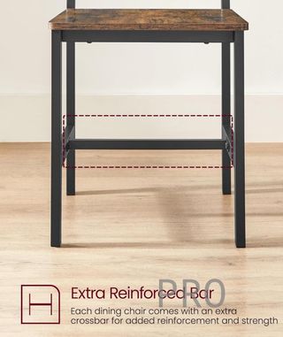 Juego de 2 sillas de cocina de acero